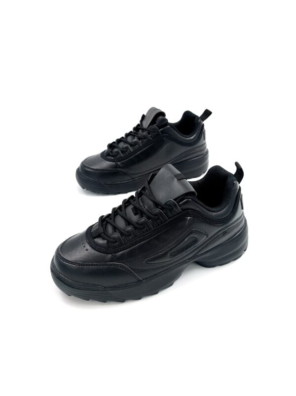 Sneakers with embossed Black design