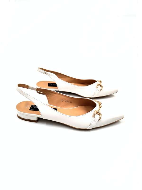 Women's Shoe with Golden WHITE Tone