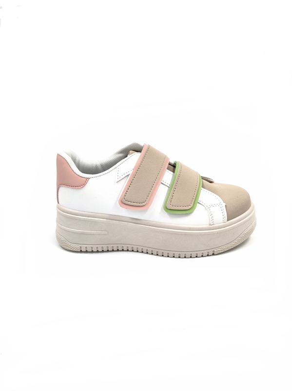 Sneakers Beige-Pink-White