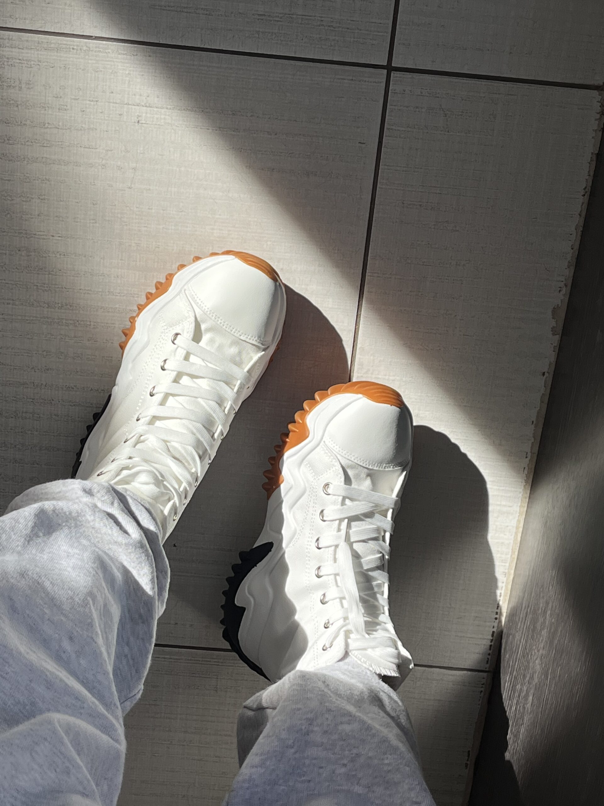 Sneakers μποτάκια Πάνινα WHITE