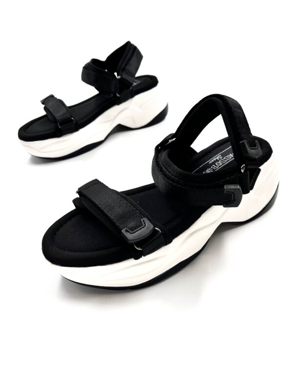 Sport Sandals με Υπερυψωμένη Σόλα BLACK
