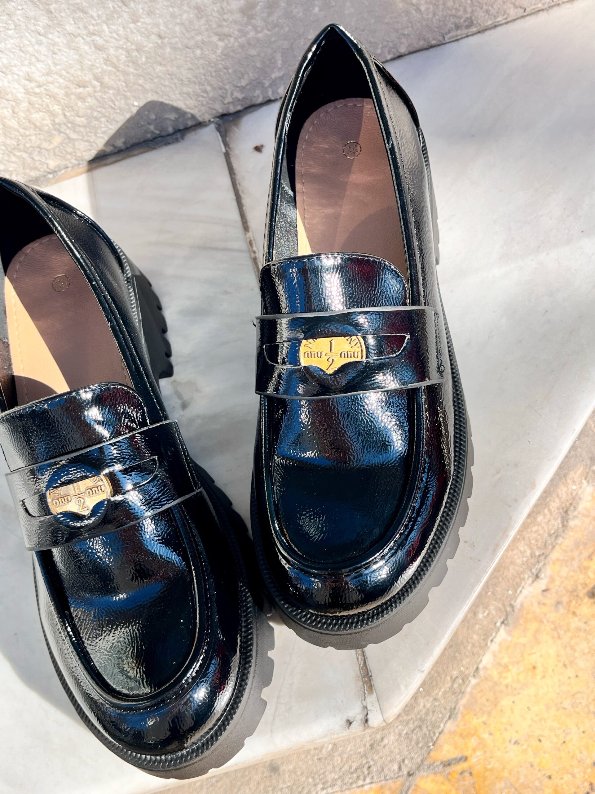 Loafers με Τακούνι BLACK